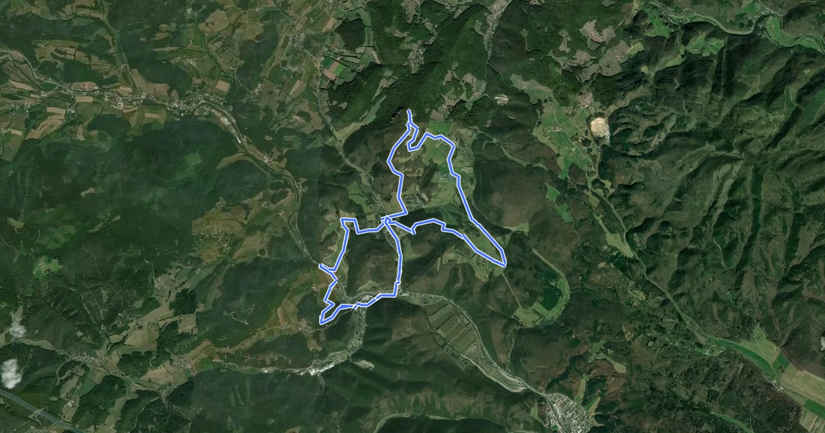 Маршрут Weißenbacher Rundwanderweg 2 на спутниковом снимке
