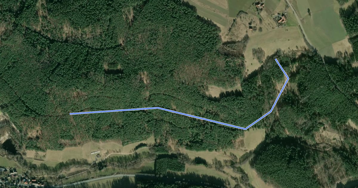 Маршрут Weißenbrunner Panoramaweg на спутниковом снимке