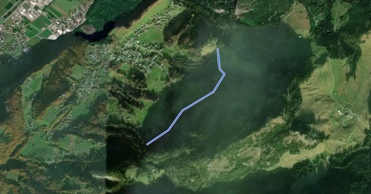 Маршрут Weißtannenweg на спутниковом снимке