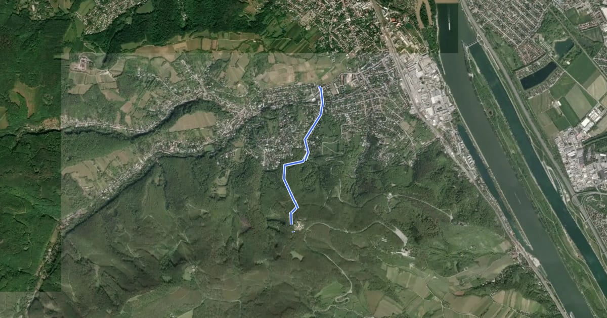 Маршрут Weidling/Gasthaus Trat - Sulzwiese (Ing. Erich Bauer Weg) на спутниковом снимке