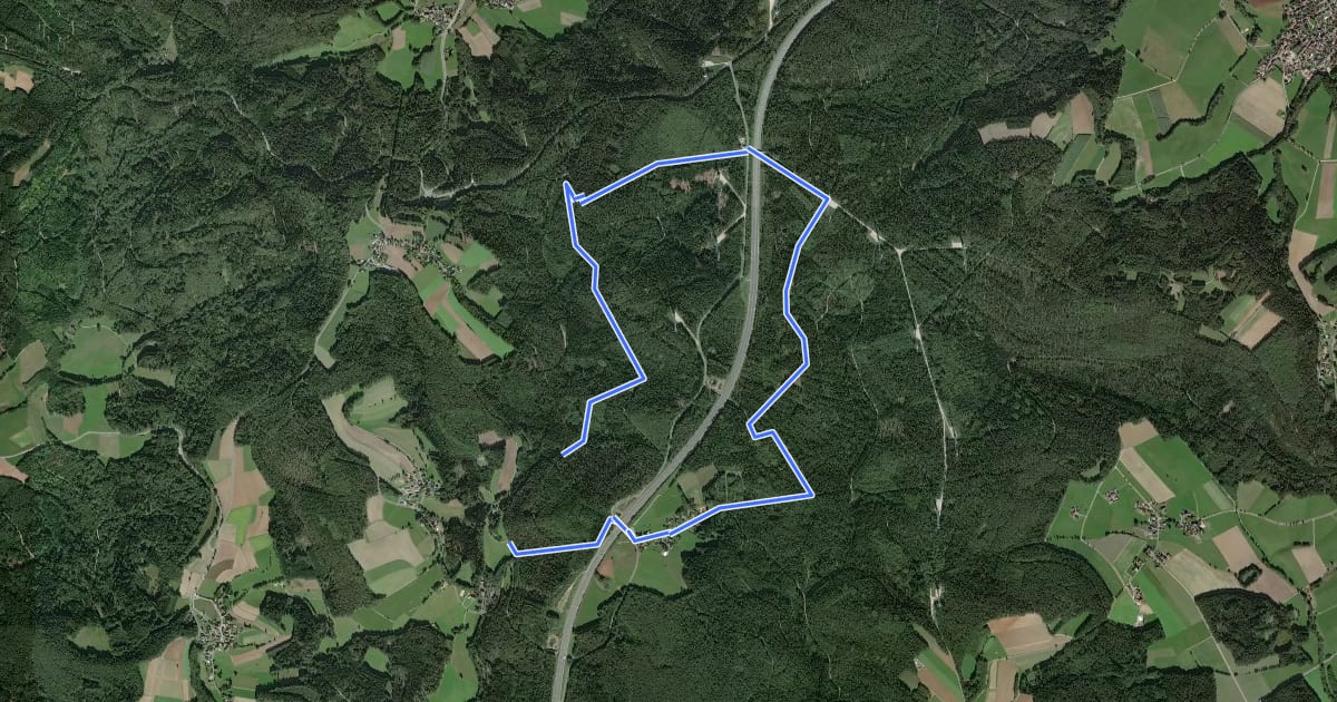 Маршрут Weiglathal Rundwanderweg Nr. 6 на спутниковом снимке