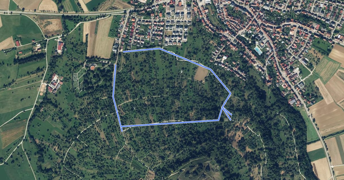 Маршрут Weilheim Rundweg 52 на спутниковом снимке