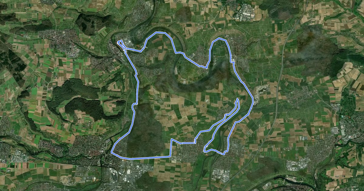 Маршрут Wein-Tour - 3B5 - на спутниковом снимке