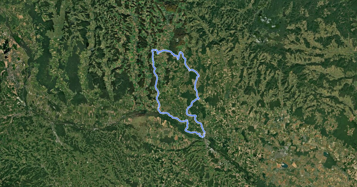 Маршрут Weinberg-Tour на спутниковом снимке
