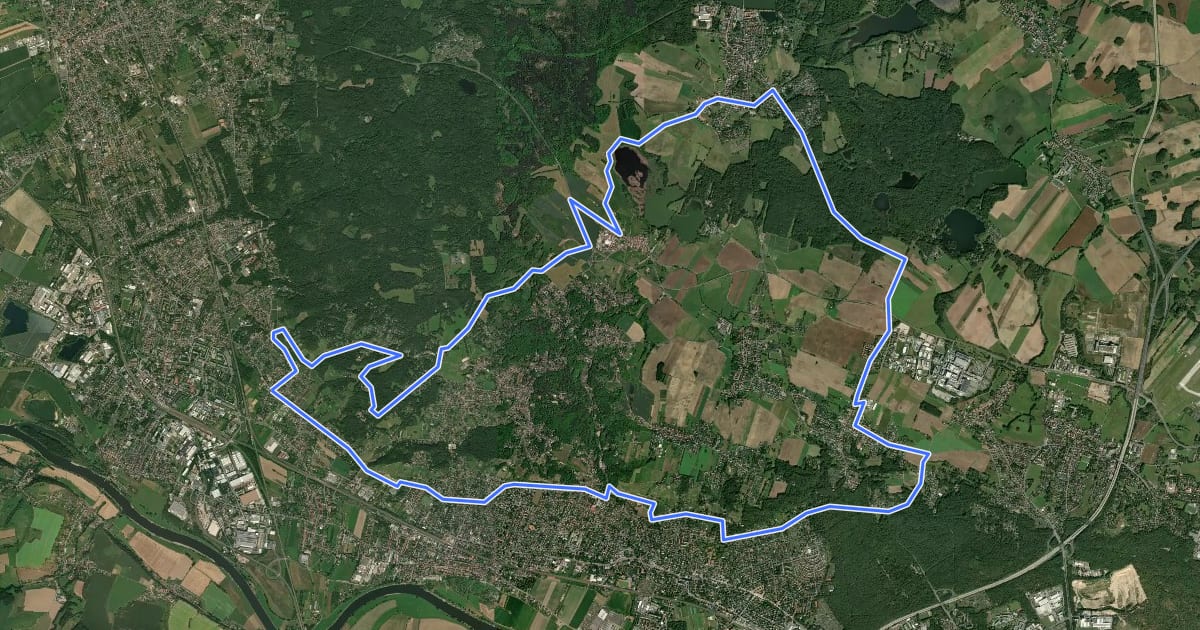 Маршрут Weinberge-Tour на спутниковом снимке