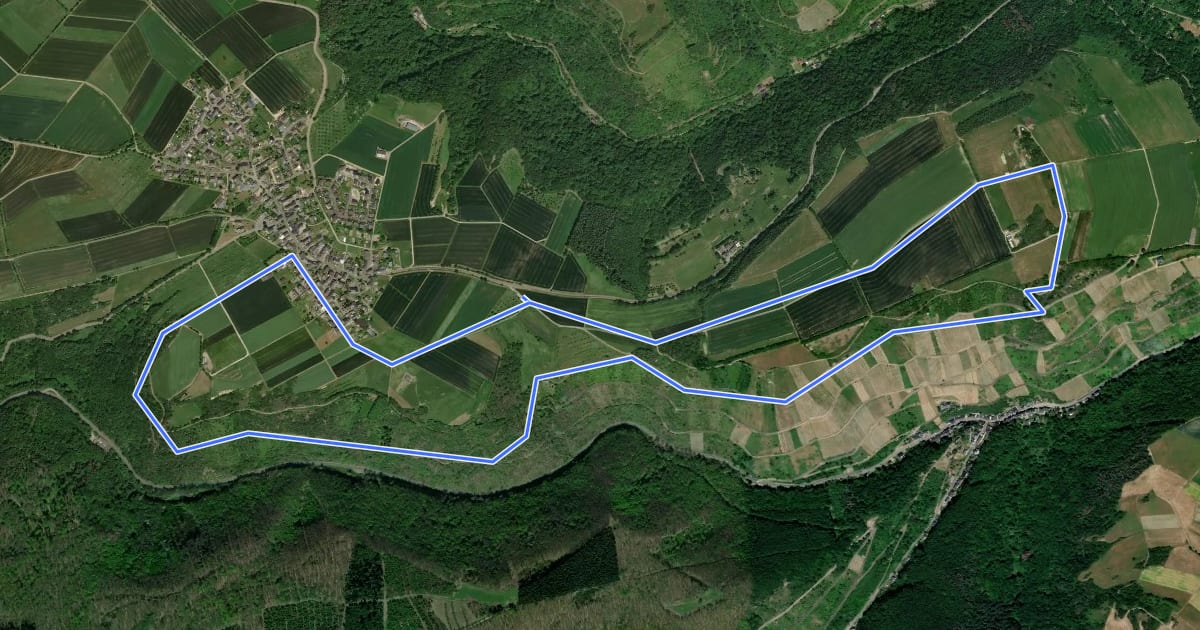 Маршрут Weinbergsweg Sonnenstock на спутниковом снимке