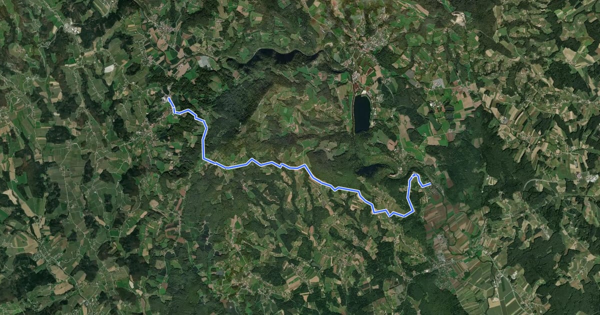 Маршрут Weinbergtour на спутниковом снимке