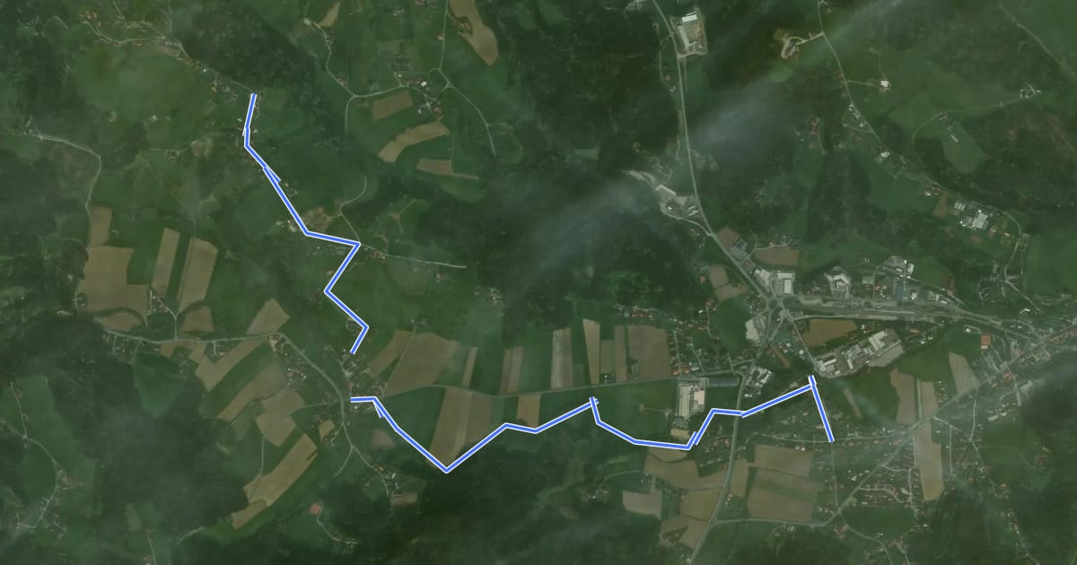 Маршрут Weingartenweg на спутниковом снимке