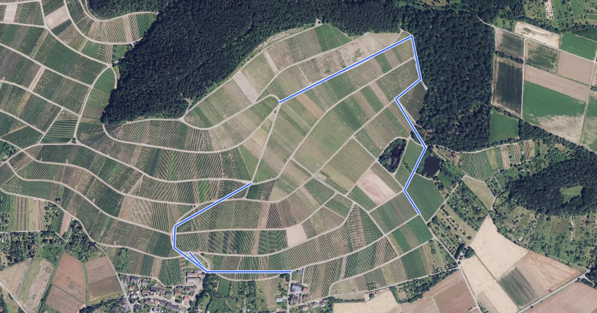 Маршрут Weinlehrpfad am Klosterberg на спутниковом снимке