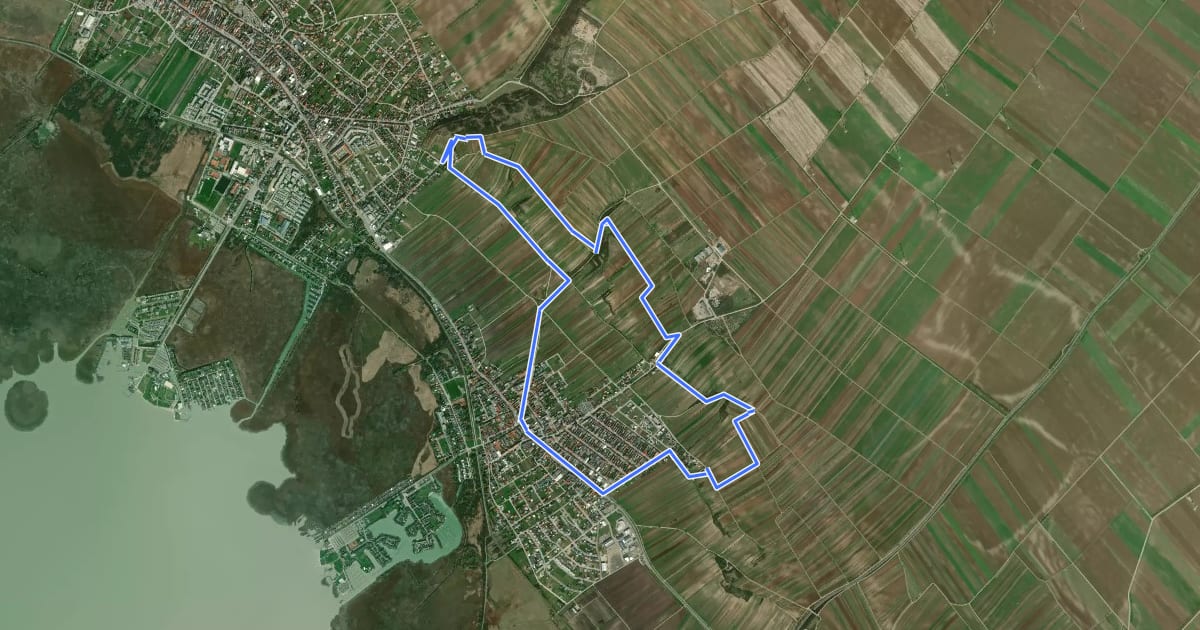 Маршрут Weinwanderweg на спутниковом снимке