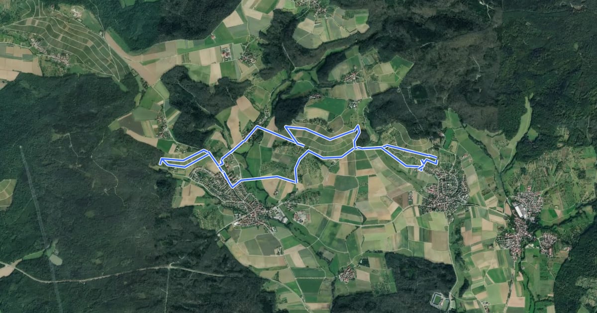 Маршрут WeinWanderWeg Aspach на спутниковом снимке