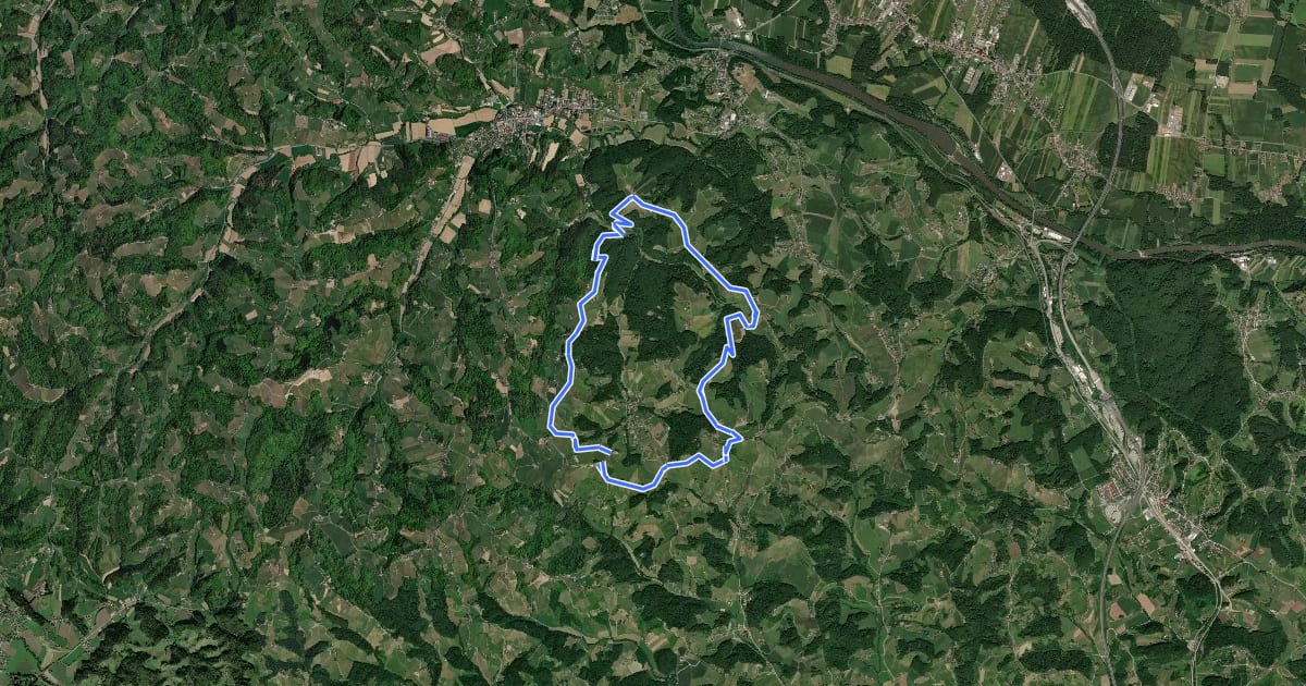 Маршрут Weinwanderweg Ratsch-Ottenberg на спутниковом снимке