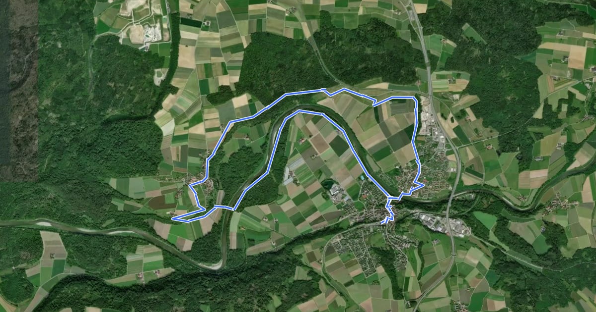 Маршрут Weinwanderweg Route 3 на спутниковом снимке
