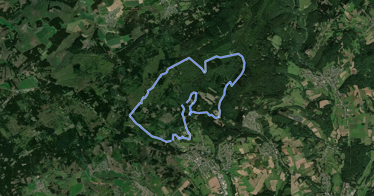 Маршрут Weiskircher Höhen-Tour на спутниковом снимке