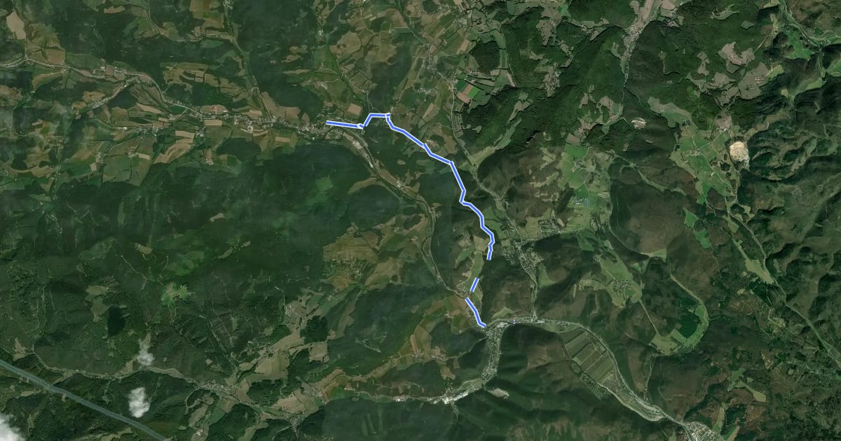 Маршрут Weissenbach - Raintal - Hafnerberg - Altenmarkt на спутниковом снимке