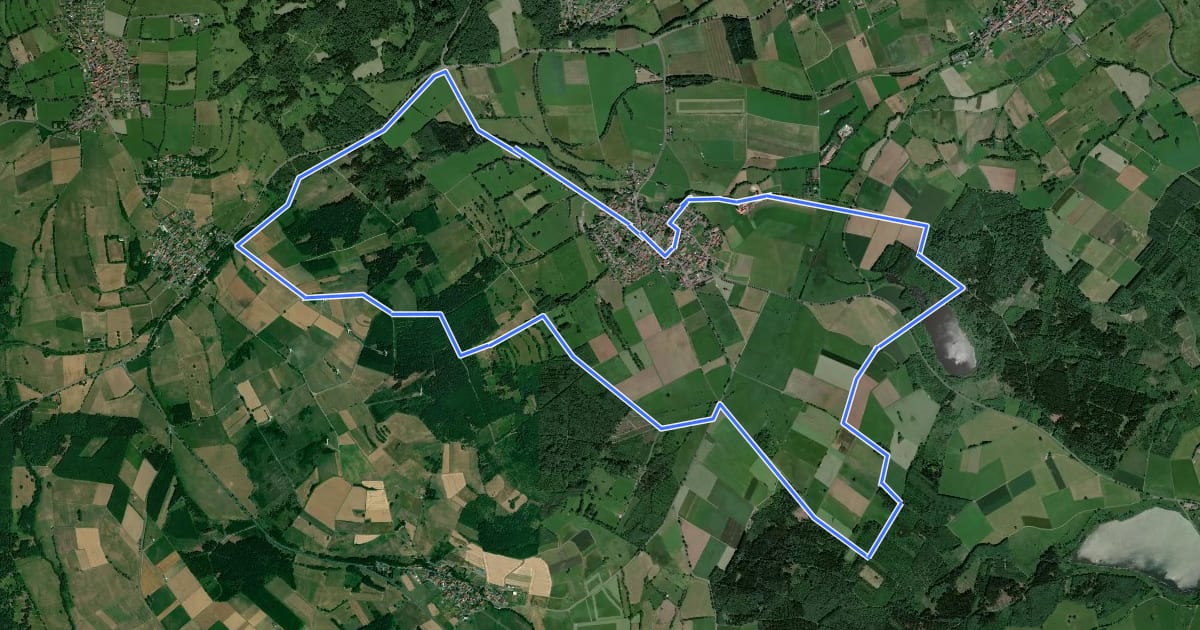 Маршрут Weisser Stein Rundwanderweg на спутниковом снимке