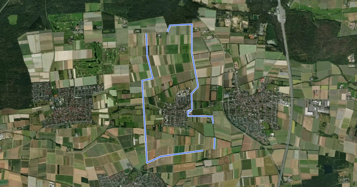 Маршрут Weiterstädter Rundwanderwege - Stadtteilrunde Schneppenhausen на спутниковом снимке