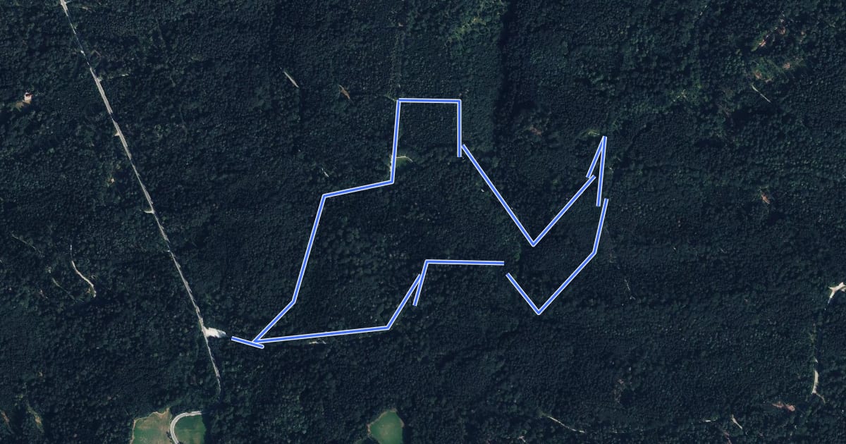 Маршрут WeiterWeg на спутниковом снимке