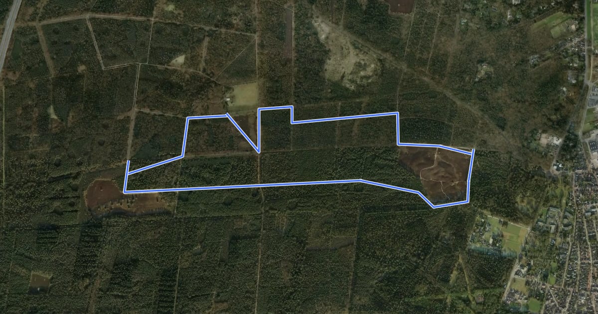 Маршрут Welkom op Petrea! Rode route на спутниковом снимке