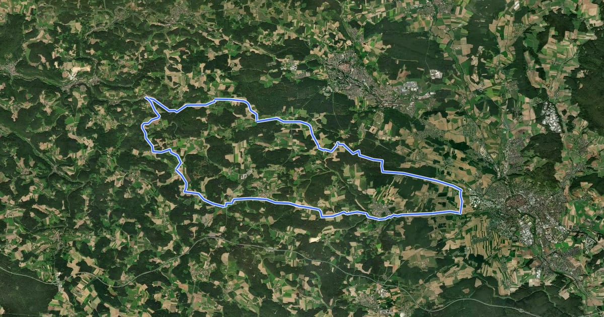 Маршрут Wellnes-Tour на спутниковом снимке