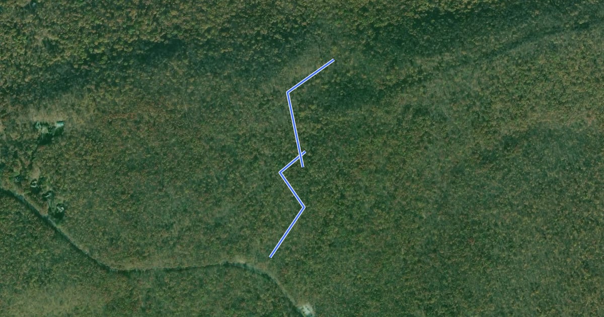 Маршрут Welsh Mountain - Orange Trail на спутниковом снимке