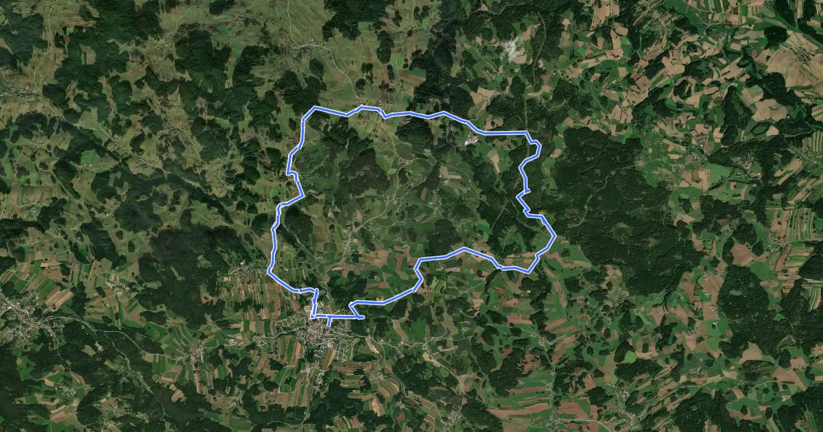 Маршрут Weltkugel - Wanderweg 31 на спутниковом снимке