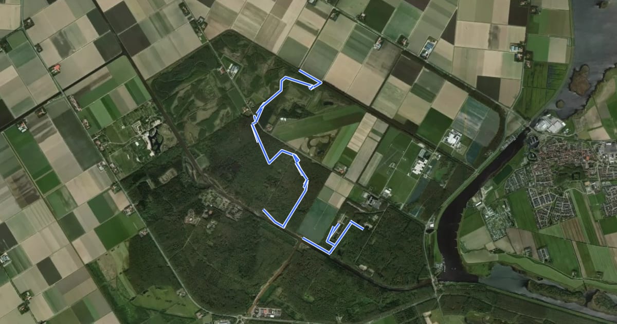 Маршрут Wendelbosroute на спутниковом снимке