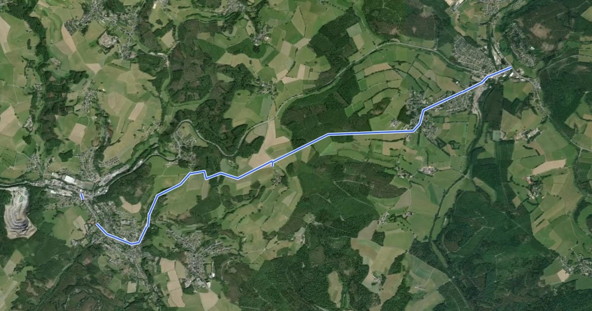 Маршрут Wenden-Rothemühle (05) - Reichshof-Wildbergerhütte (94) на спутниковом снимке