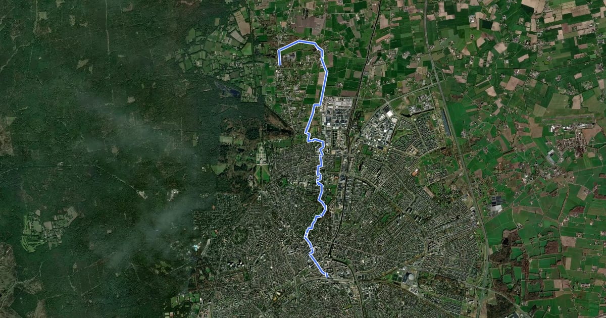 Маршрут Wenumroute на спутниковом снимке