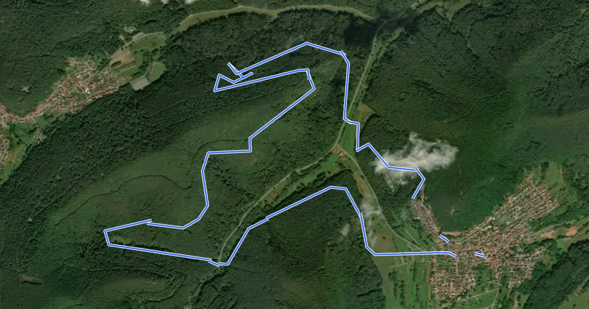Маршрут Wernersberg 30 на спутниковом снимке