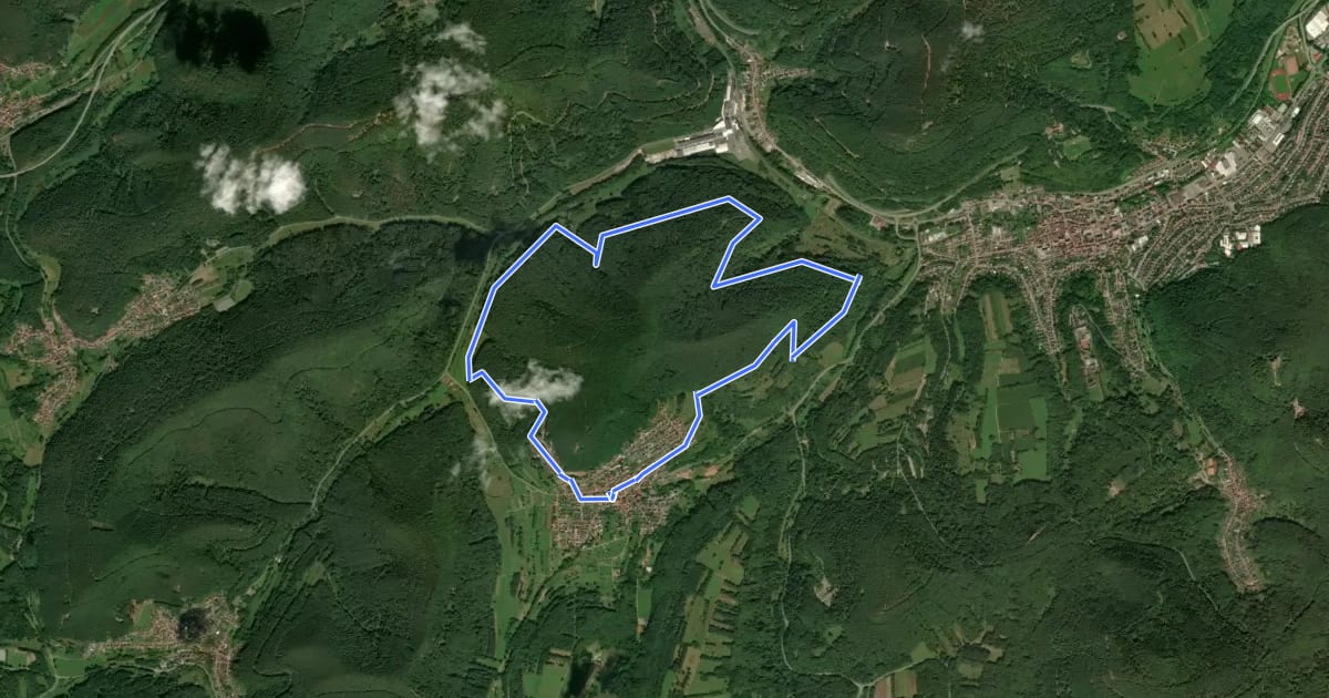 Маршрут Wernersberg 31 на спутниковом снимке