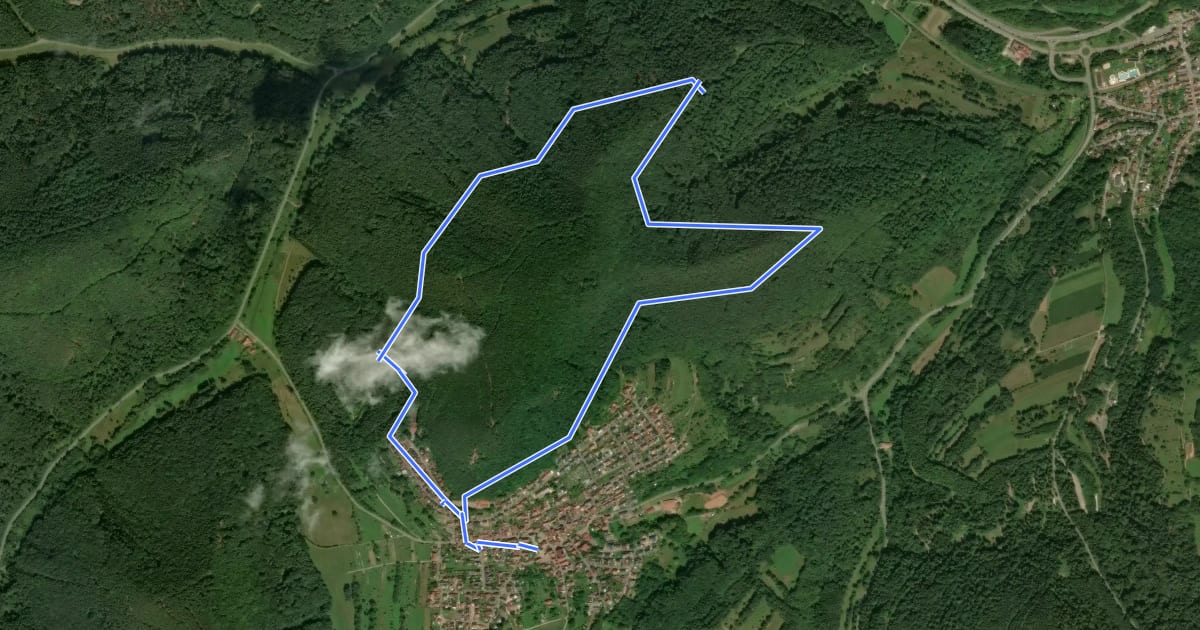 Маршрут Wernersberg 32 на спутниковом снимке