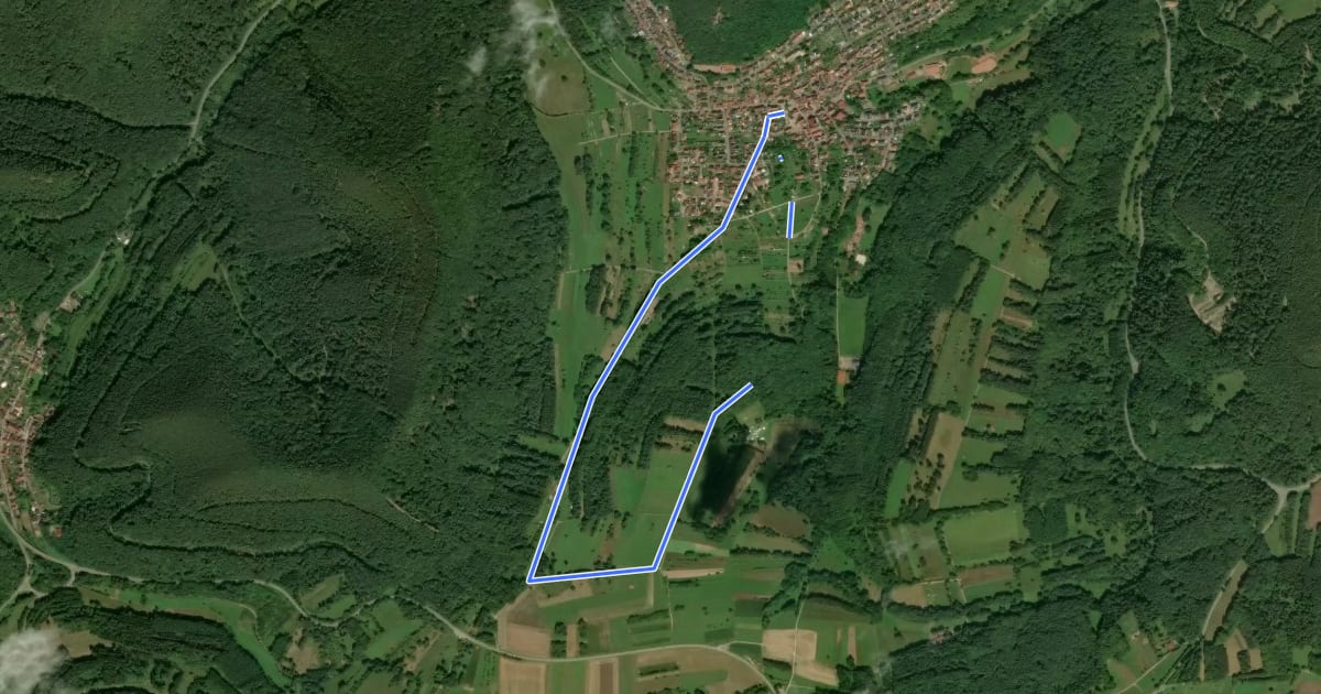 Маршрут Wernersberg 35 на спутниковом снимке