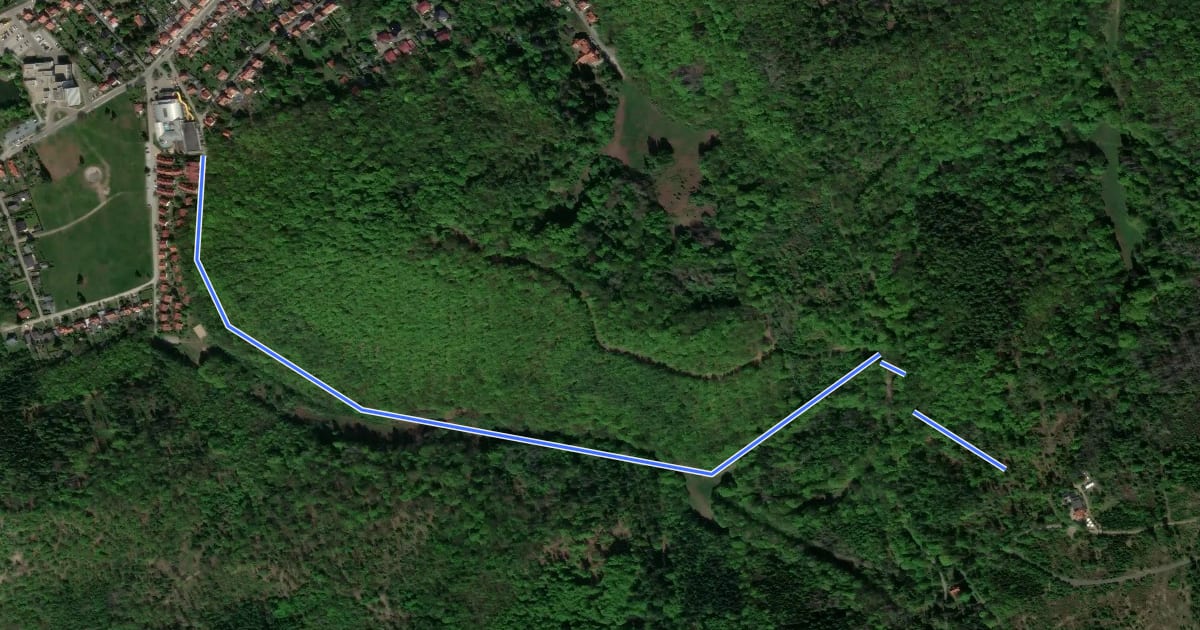 Маршрут Wernigeroder Märchenweg на спутниковом снимке