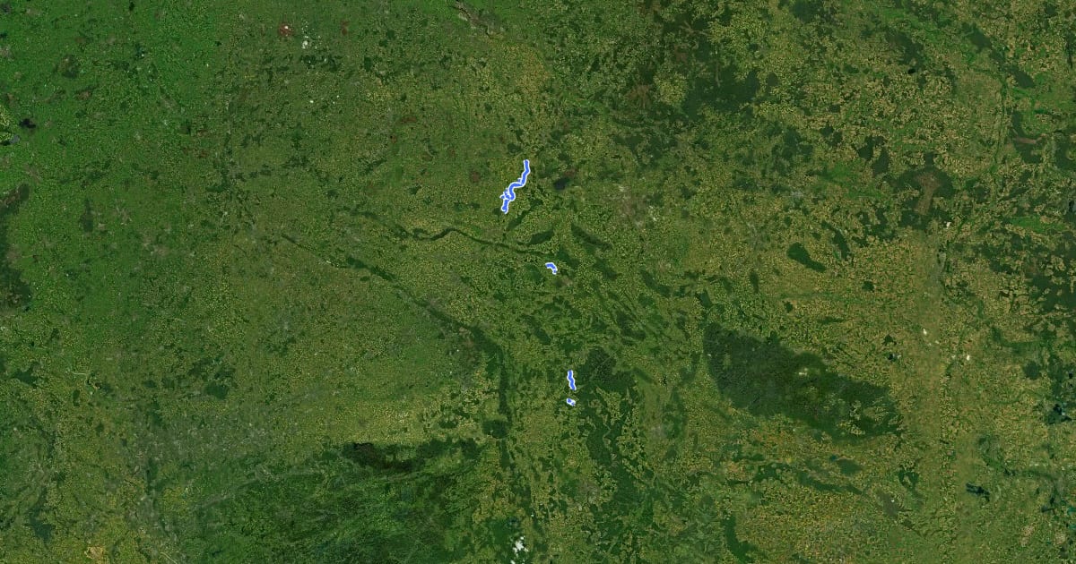 Маршрут Weser (alternativ) на спутниковом снимке