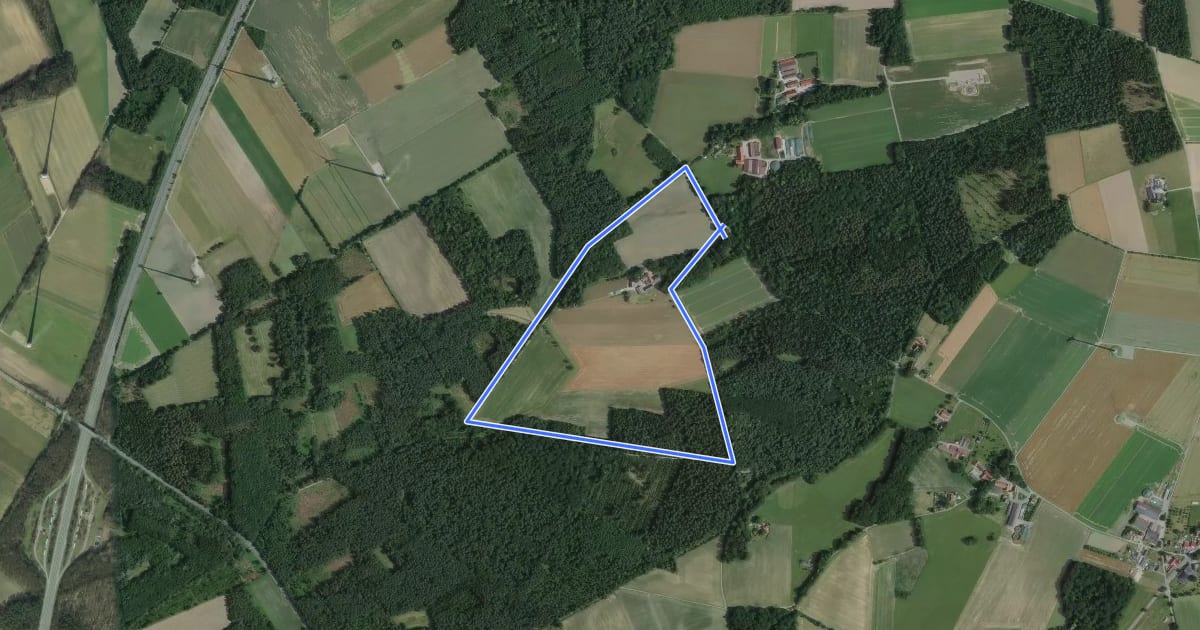 Маршрут Wessendorf Rundweg A2 на спутниковом снимке