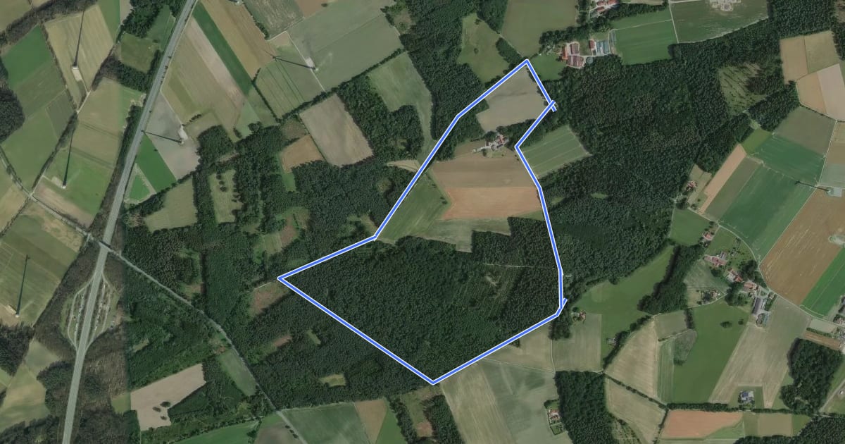 Маршрут Wessendorf Rundweg A4 на спутниковом снимке