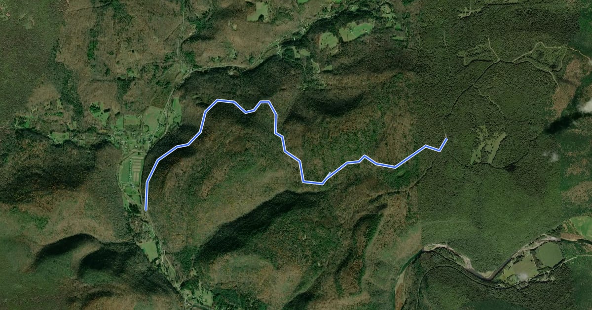 Маршрут West Huckle Run на спутниковом снимке