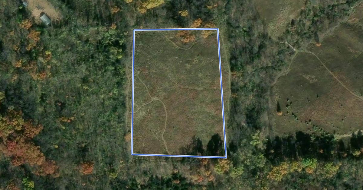 Маршрут West Prairie Loop на спутниковом снимке