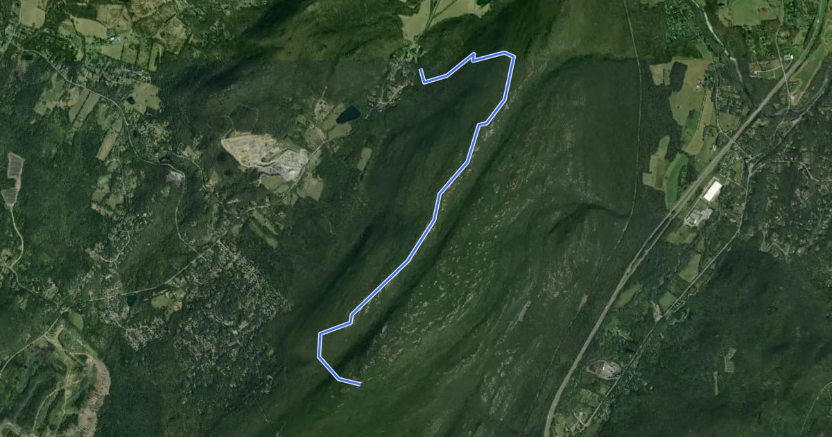 Маршрут West Ridge Trail на спутниковом снимке