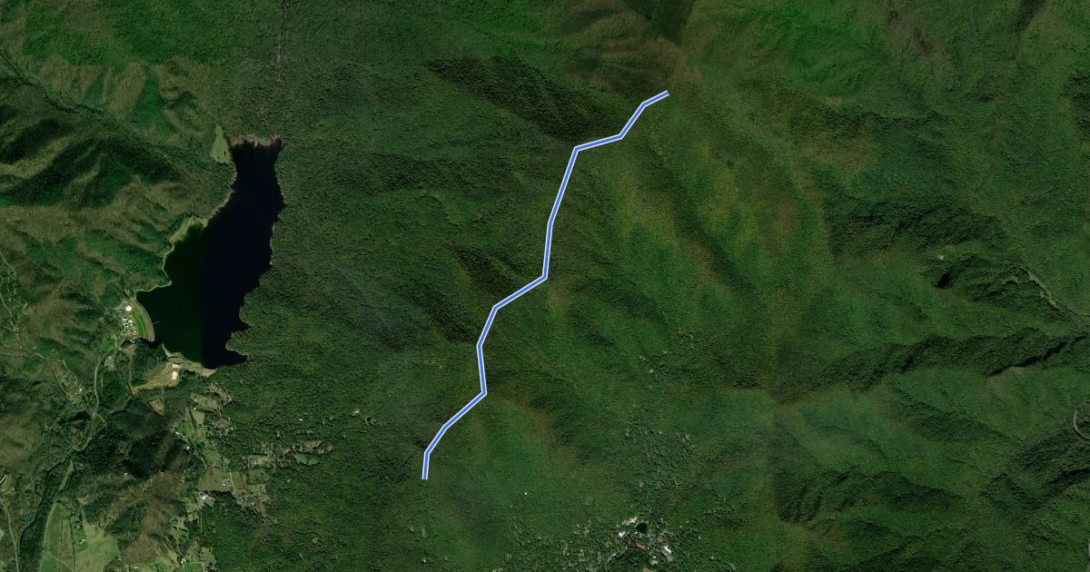 Маршрут West Ridge Trail на спутниковом снимке