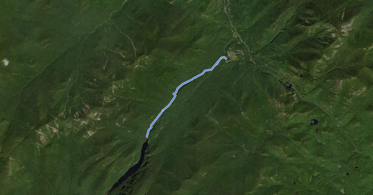 Маршрут West River Trail на спутниковом снимке