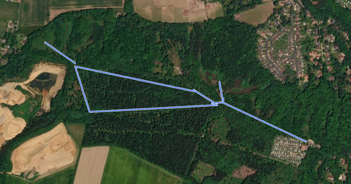 Маршрут West Runton Circular Walk, West Runton на спутниковом снимке