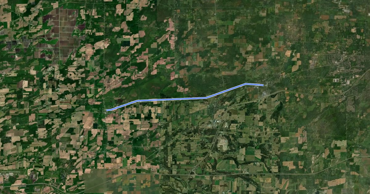 Маршрут West Shore Railroad Walking на спутниковом снимке