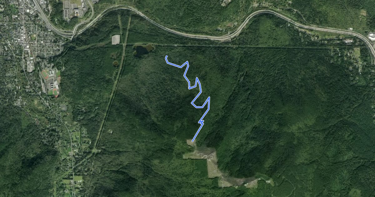 Маршрут West Tiger 3 Trail на спутниковом снимке