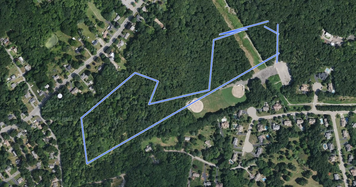 Маршрут West Trail Loop на спутниковом снимке