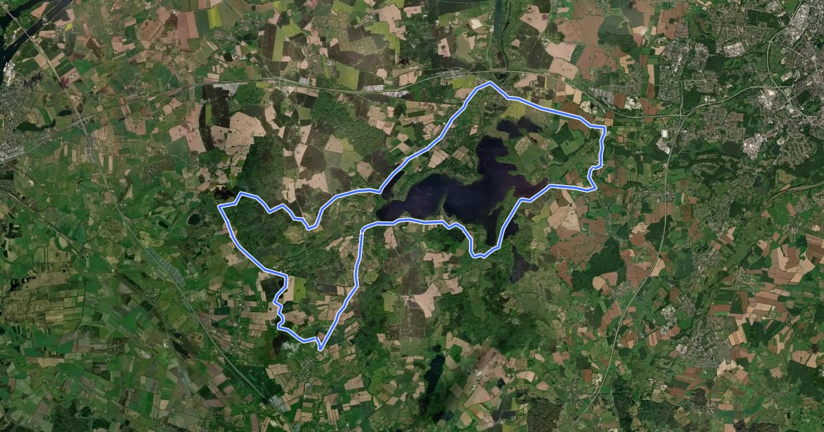 Маршрут Westensee Tour на спутниковом снимке