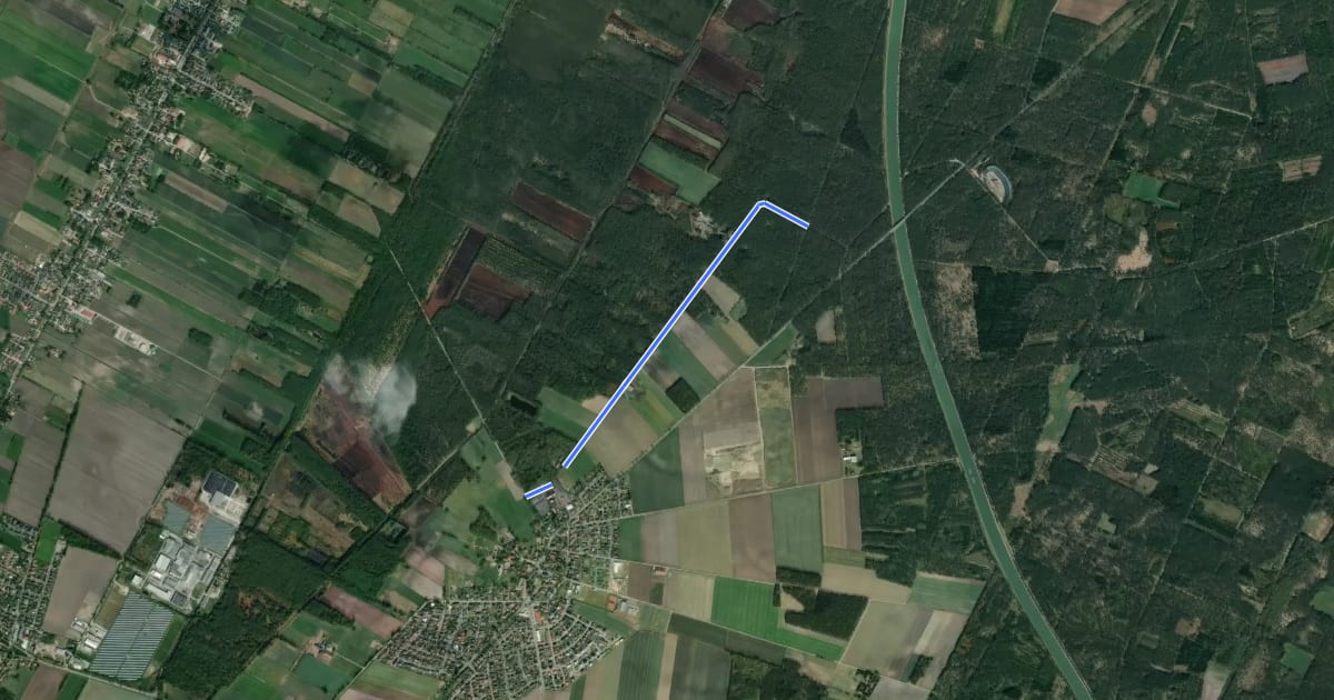 Маршрут Westerbeck Streuobstwiese (09) - Zufahrt Elbe-Seitenkanal West von L 289 (73) на спутниковом снимке