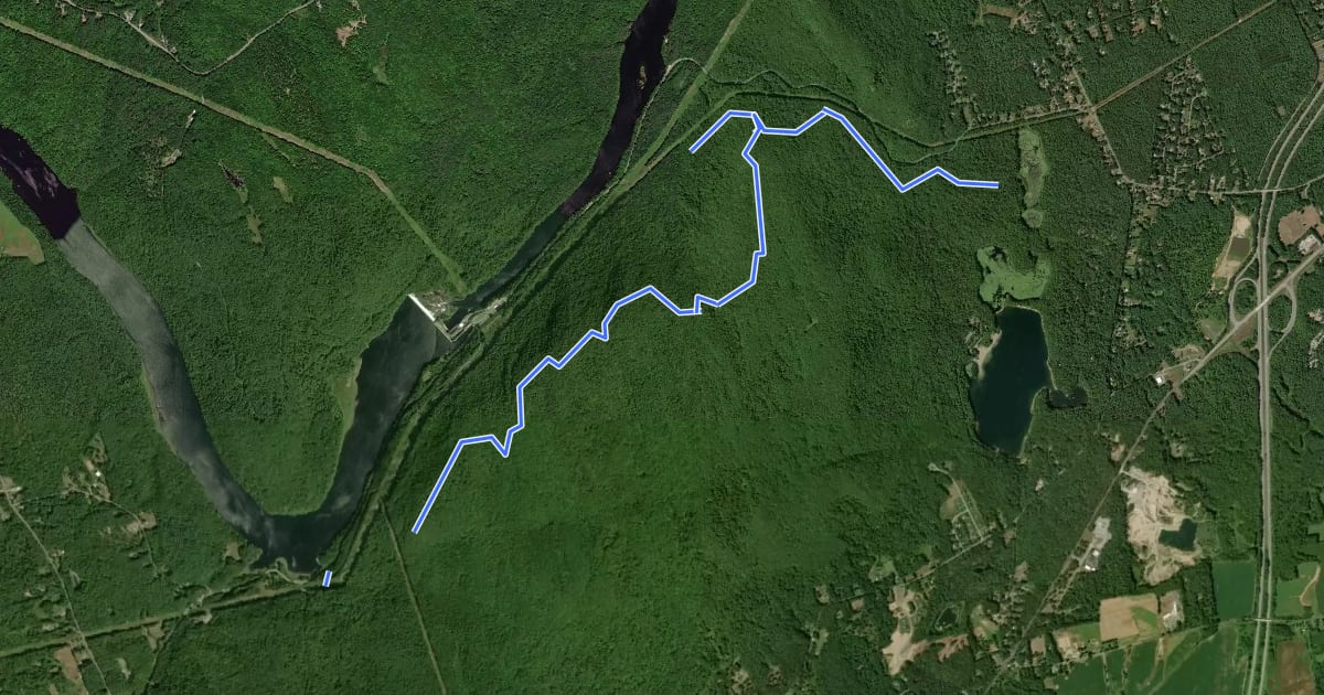 Маршрут Western Ridge Trail на спутниковом снимке