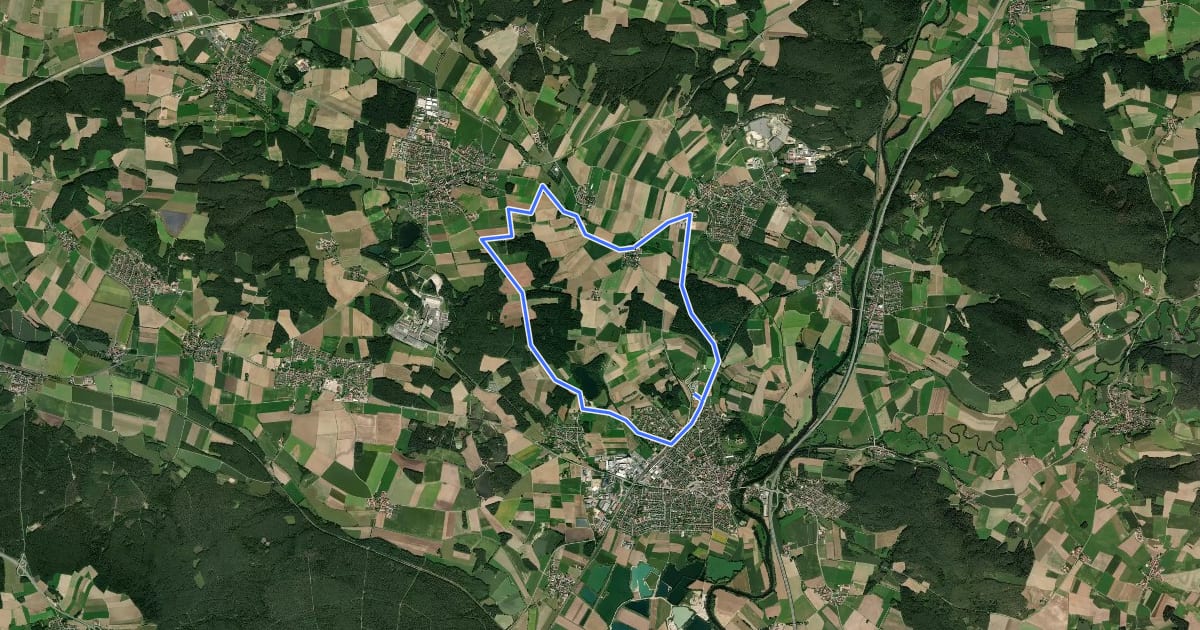Маршрут Westernbergweg на спутниковом снимке